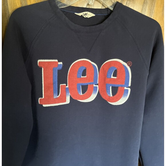 M Lee wonen sweatshirt blue color 100%cotton machine washable made in Turkey - Picture 2 of 4